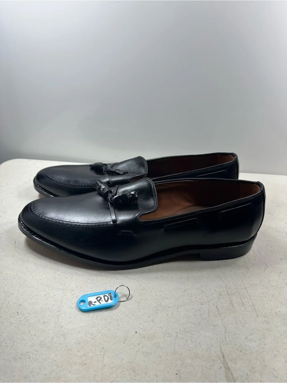 NEW Allen Edmonds GRAYSON Mens Leather Tassel Loafers 14E Black USA